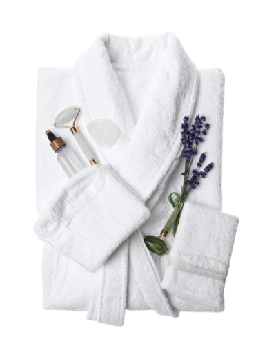 White Bathrobe Spa Accessories
